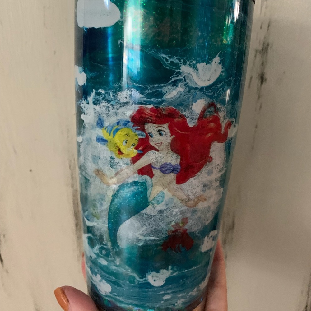Little mermaid snow globe tumbler